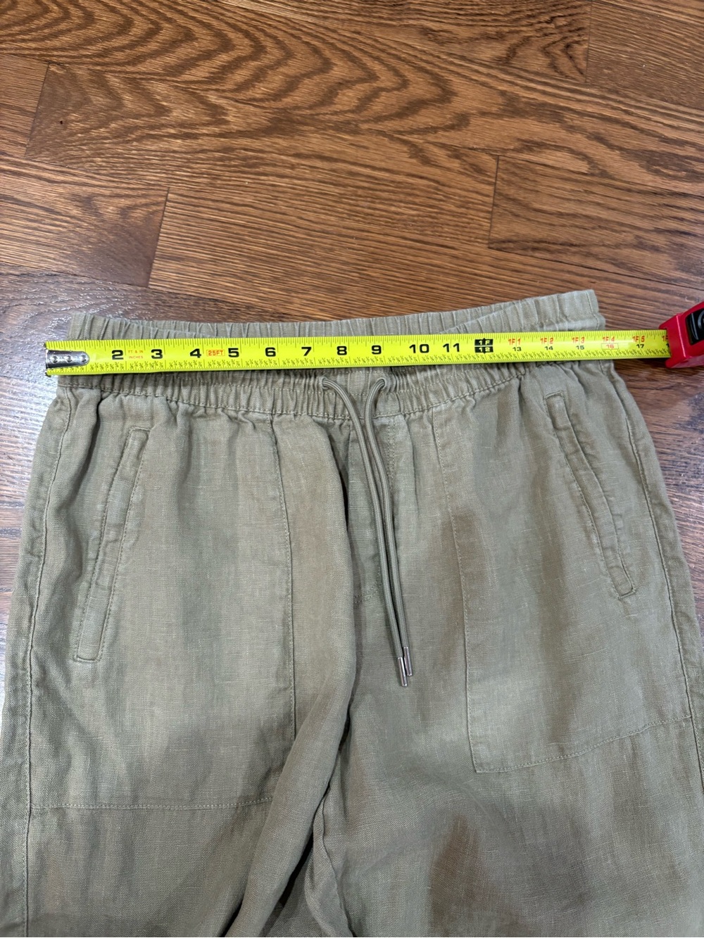 Athleta Olive Green Drawstring Chino Pants M - Picture 6 of 11
